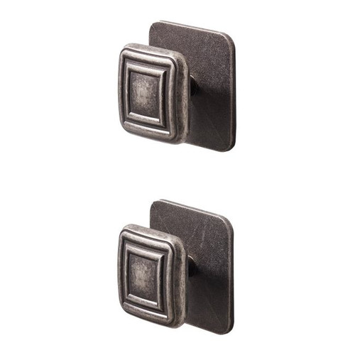 GoodHome Cabinet Knob Handle Pindur, tin, 2 pack