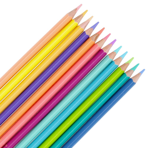 Starpak Pastel Triangular Colour Pencils 12 Colours