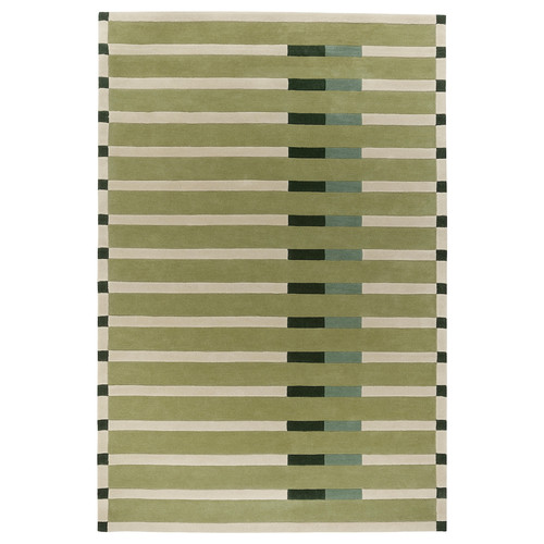 MOSKITGRÄS Rug, low pile, green/handmade, 200x300 cm