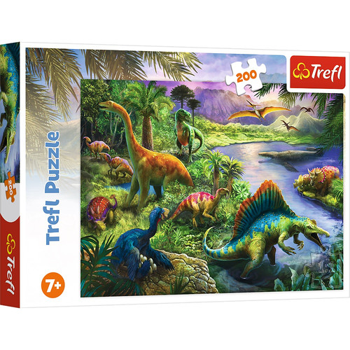 Trefl Children's Puzzle Predatory Dinosaurs 200pcs 7+