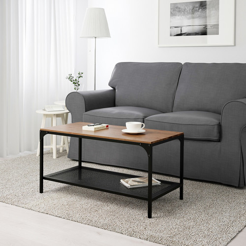 FJÄLLBO Coffee table, black, 90x46 cm