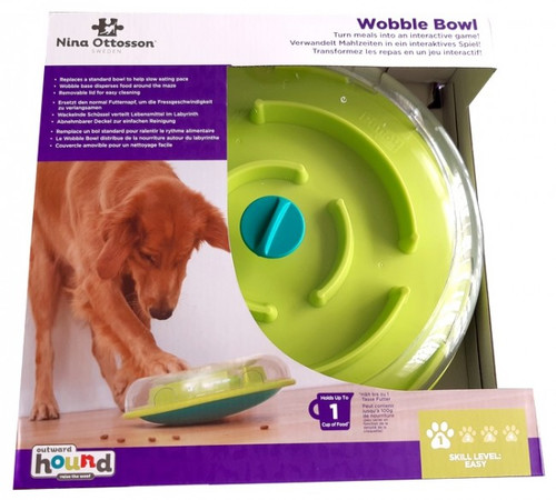 Nina Ottosson Wobble Bowl Interactive Treat Puzzle Dog Game