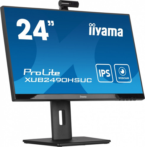 IIyama 23.8" Monitor XUB2490HSUC-B5 IPS FHD CAM MIC HDMI DP