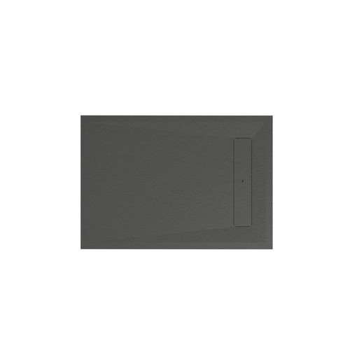 GoodHome Shower Tray Luiro, rectangular, 90x120 cm, black