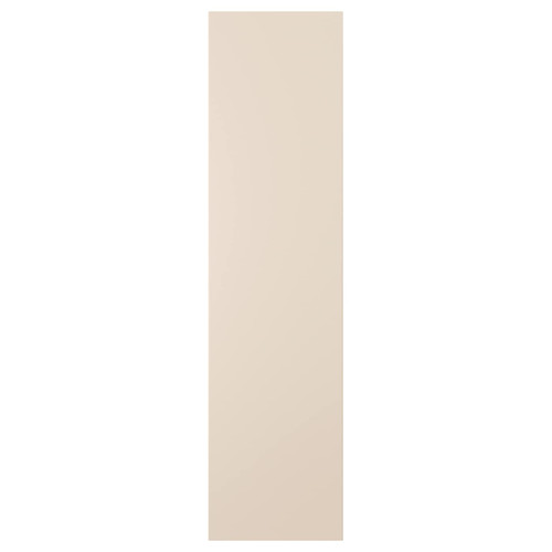 REINSVOLL Door with hinges, grey-beige, 50x195 cm