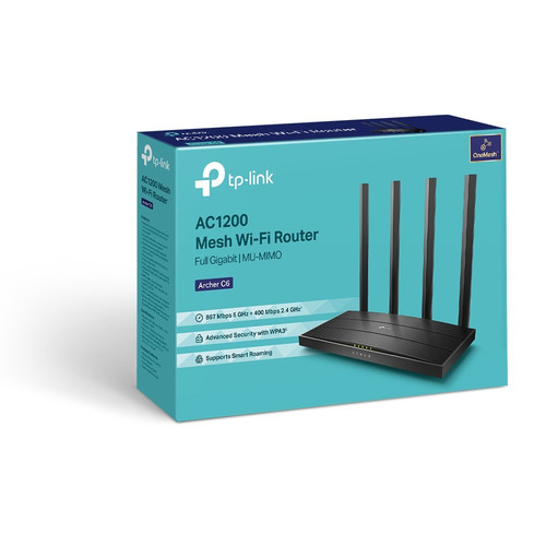 TP-Link Wireless MU-MIMO Gigabit Router Archer C6 4LAN 1WAN