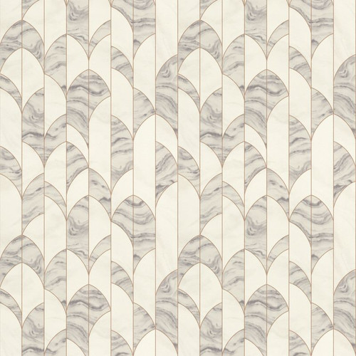 GoodHome Vinyl Wallpaper on Fleece Oldu, white