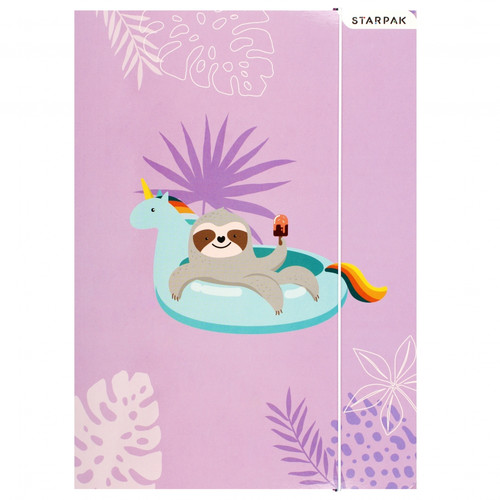 Document File Folder with Elastic Band A4 10pcs Koala, assorted patterns