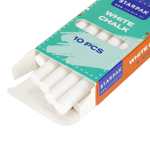 School Chalk 10pcs, white