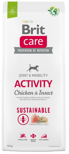 Brit Care Sustainable Activity Chicken & Insect Dog Dry Food 12kg