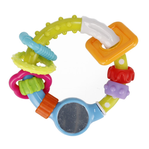 Bam Bam Rattle Mirror, assorted colours, 0m+