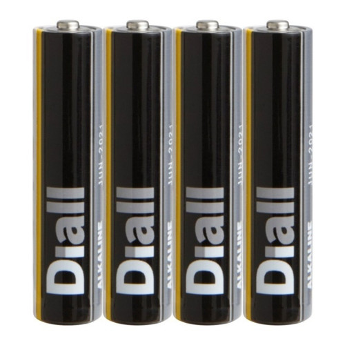 Diall Alkaline Battery AAA 4-pack