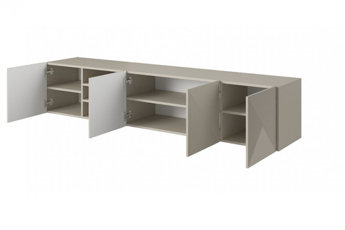 Wall-Mounted TV Cabinet Asha 200cm, cashmere