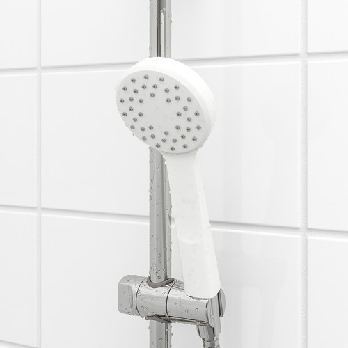 LILLREVET Single-spray hand held shower head, white