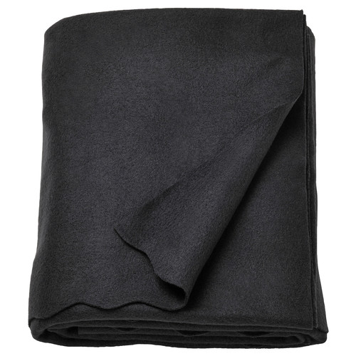 HÖSTAGILLE Throw, black, 120x160 cm