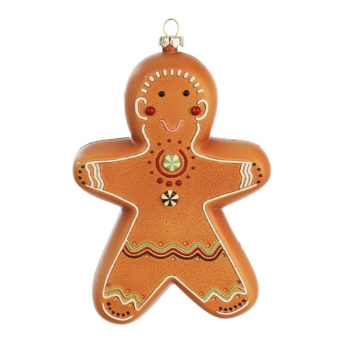 Christmas Bauble Gingerbread Man 16cm, plastic