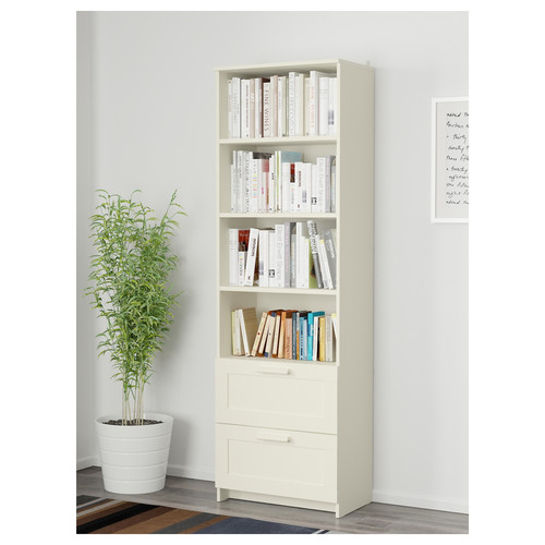 BRIMNES Bookcase, white, 60x190 cm