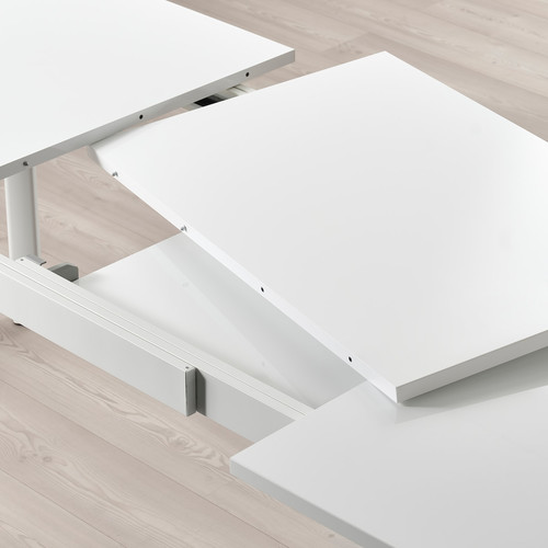 STRANDTORP Extendable table, white, 150/205/260x95 cm