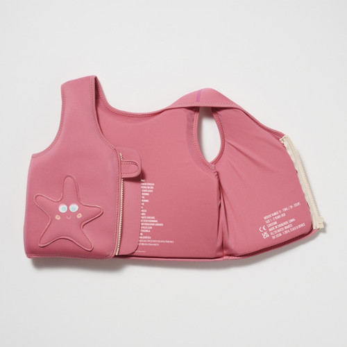 Sunnylife Children's Swim Vest Ocean Treasure Rose, 3-6 years