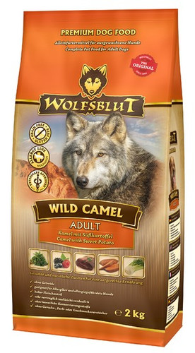 Wolfsblut Dog Food Adult Wild Camel Camel with Sweet Potato 2kg