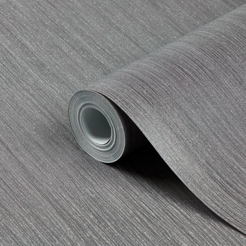 GoodHome Vinyl Wallpaper on Fleece Lery, titanium