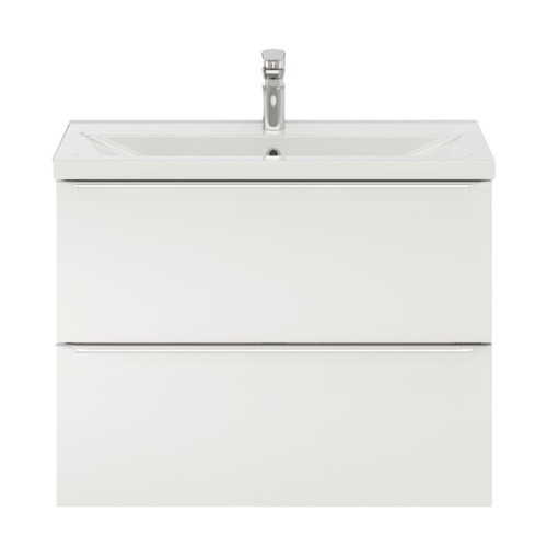 Goodhome Wall-mounted Basin Cabinet Imandra Slim 80cm, white