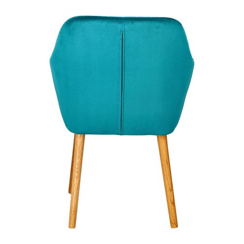 Upholstered Chair Emilia Velvet, bottle green