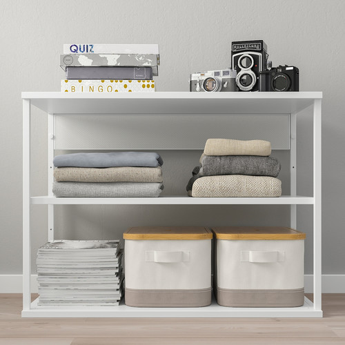 PLATSA Open shelving unit, white, 80x40x60 cm