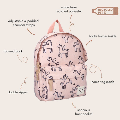 Kidzroom Preschool Backpack Unicorn, pink