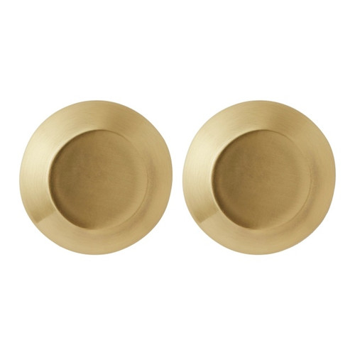 GoodHome Kitchen Cabinet Handle Nutmeg, round pull, 32 mm, 2 pack