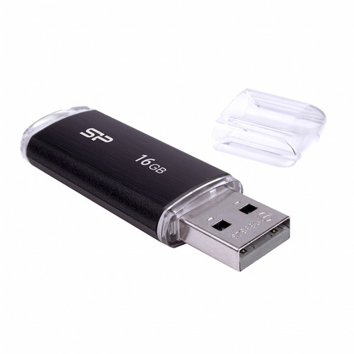 Silicon Power USB Flash Drive Ultima U02 16GB USB 2.0, black