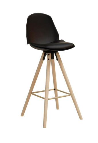 Bar Stool Oslo, wood/black