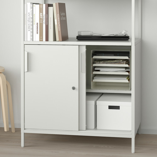 TROTTEN Cabinet combination, white, 240x180 cm