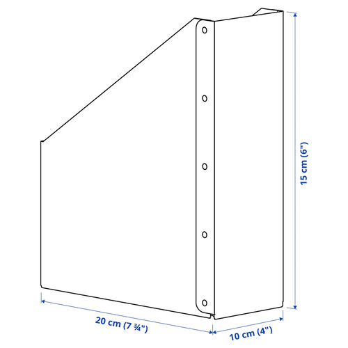 NIMM Desk organiser, spotted grey, 10x15 cm