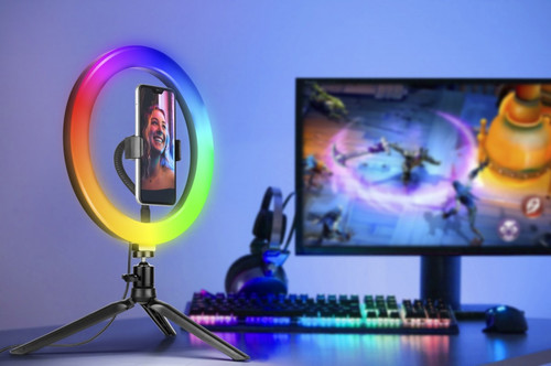 Tracer Ring Lamp with Tripod RGB 26 cm