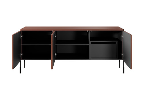 TV Cabinet with Drawer Sonatia 150, burgundy