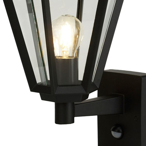 Outdoor Wall Lamp with Motion Sensor Blooma Radley E27 IP44, black