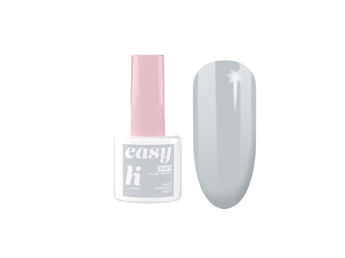 Hi Hybrid UV Gel Nail Polish Easy 3in1 Vegan no. 607 Mindful Gray 5ml