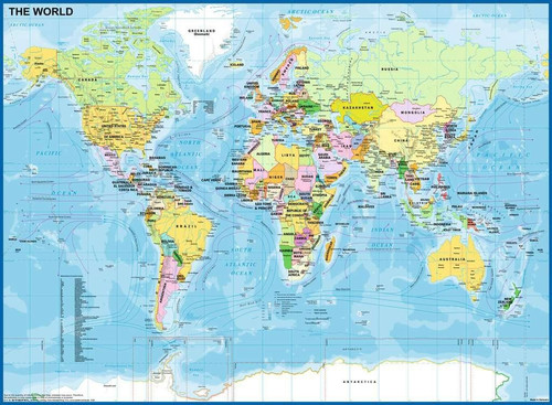 Ravensburger Jigsaw Puzzle XXL The World Map 200pcs 8+