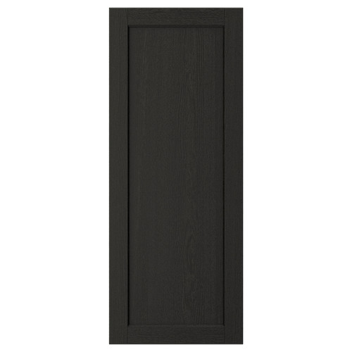 LERHYTTAN Door, black stained, 40x100 cm