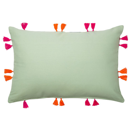 AROMATISK Cushion cover, tassel/green, 40x58 cm