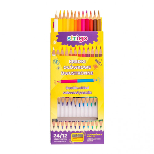 Strigo Double-sided Colour Pencils 12pcs 24 Colours