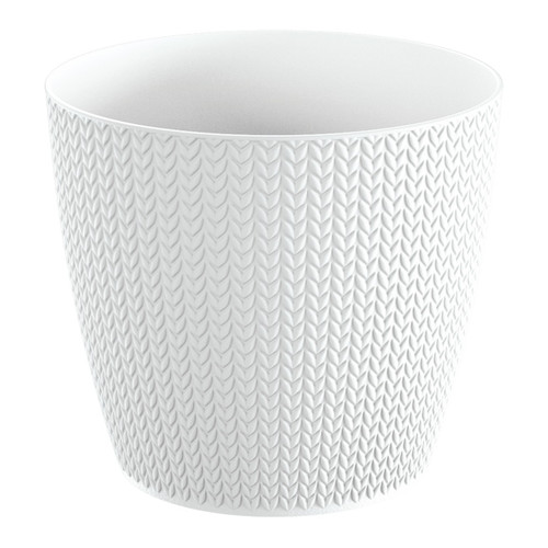 Plant Pot Wheaty 25.8 cm, white