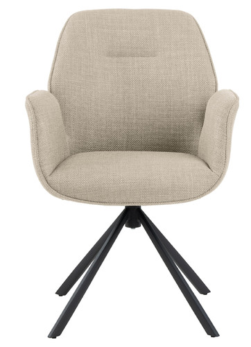 Swivel Chair Aura with Armrests Aura, beige