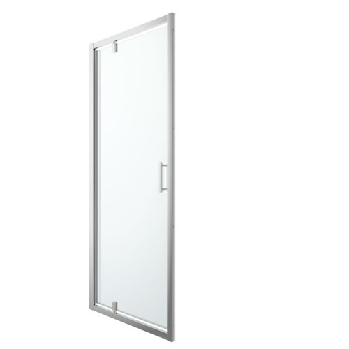 GoodHome Pivot Shower Door GoodHome Beloya 90 cm, chrome/transparent