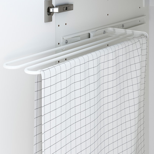 UTRUSTA Towel rail, white, 16 cm