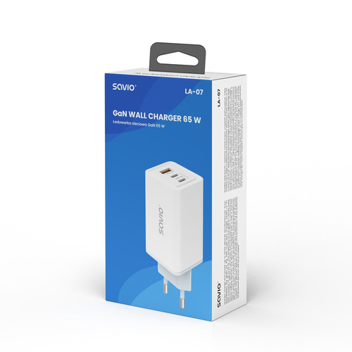 Savio Wall USB Charger EU Plug LA-07 SAVIO