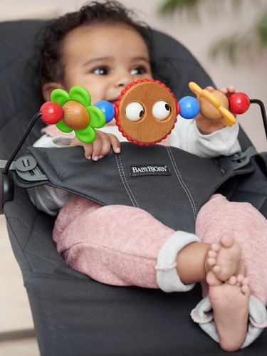 BABYBJÖRN - Wooden Toy for Bouncer BALANCE SOFT Googly eyes