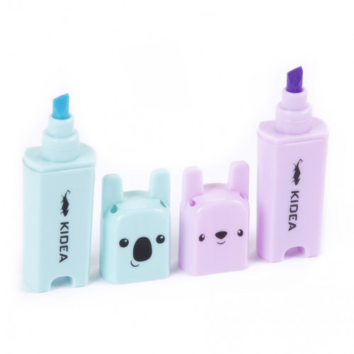 Kidea Mini Highlighters Animals 5 Colours