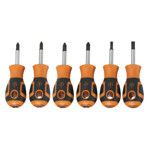 Magnusson 6-Piece Stubby Mixed Screwdriver Set